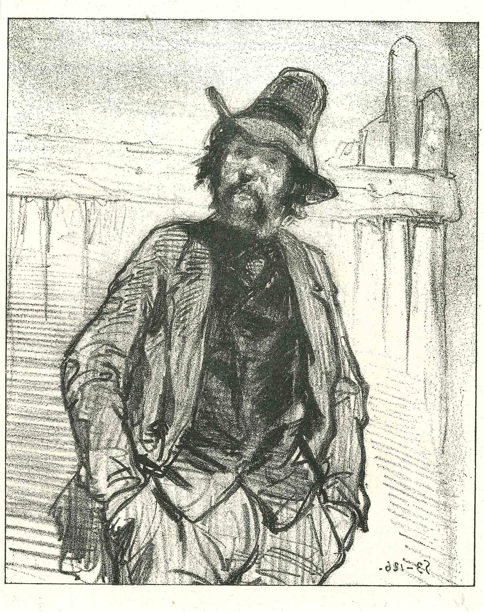 Gallant - Original Lithograph after Paul Gavarni - 1881