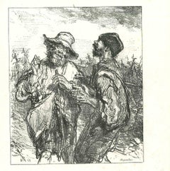 The Delightful Chit-Chat - Original Lithograph - 1881
