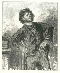 The Honor – Originallithographie von Paul Gavarni, 1881