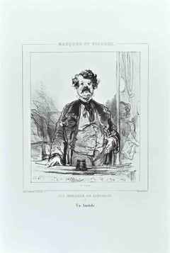 Un Anatole- Les Invalides du Sentiment – Lithographie von Paul Gavarni – 1850er Jahre