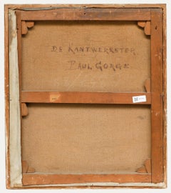 Paul George - Dutch Early 20th Century Oil, The Lacemaker