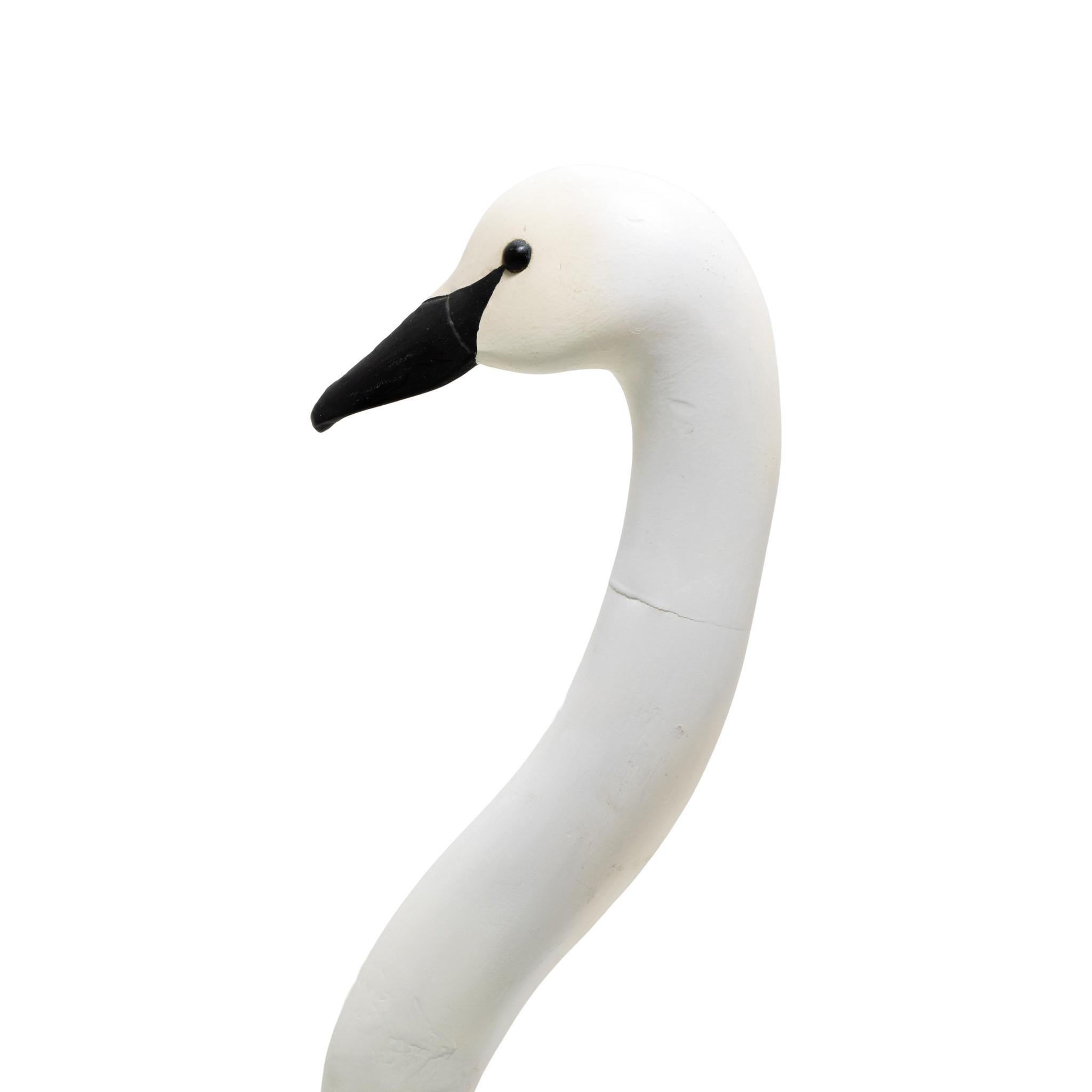 Hand-Carved Paul Gibson Swan Decoy For Sale