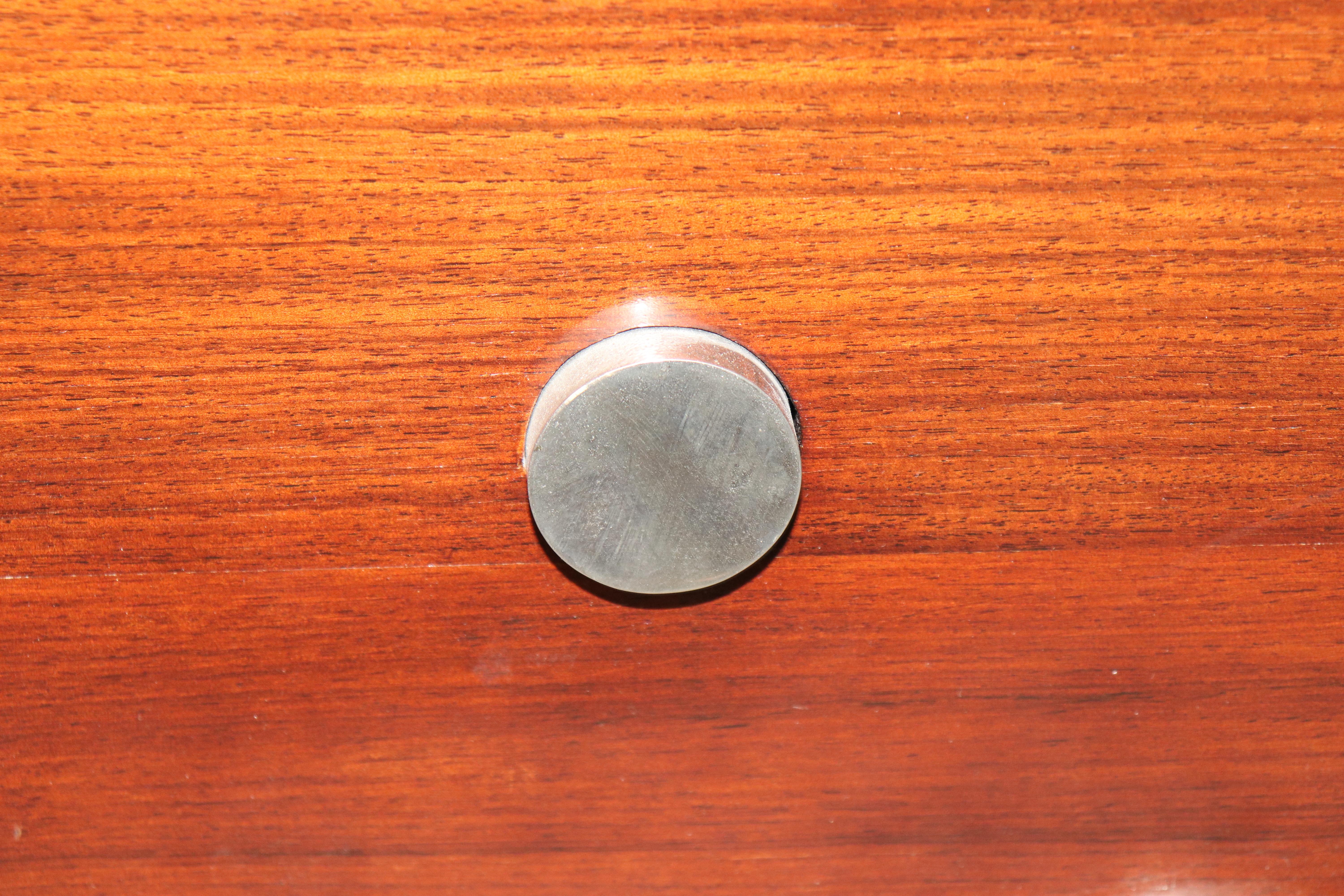 Paul Giordano Rosewood and Faux Parchment Steel Art Deco Style Console Table For Sale 6