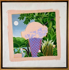 Paul Giovanopoulos Pop Art Oil Painting on Canvas Photo Realist Ice Cream Cone