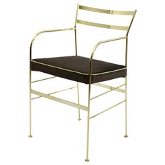 Paul Gold Chocolate Chair Made in Italy
