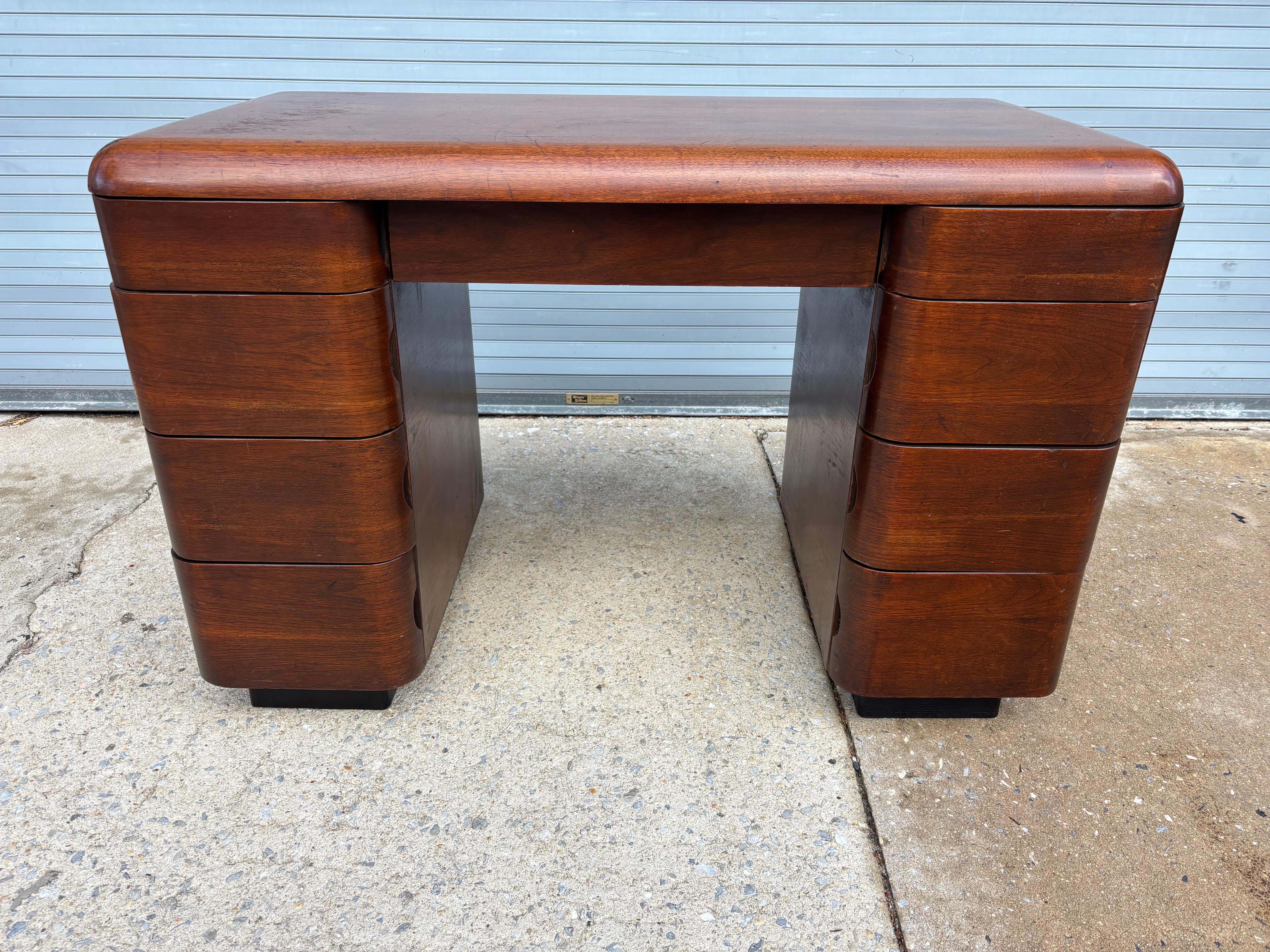 Mid-Century Modern Paul Goldman for PlyModern Walnut Desk For Sale