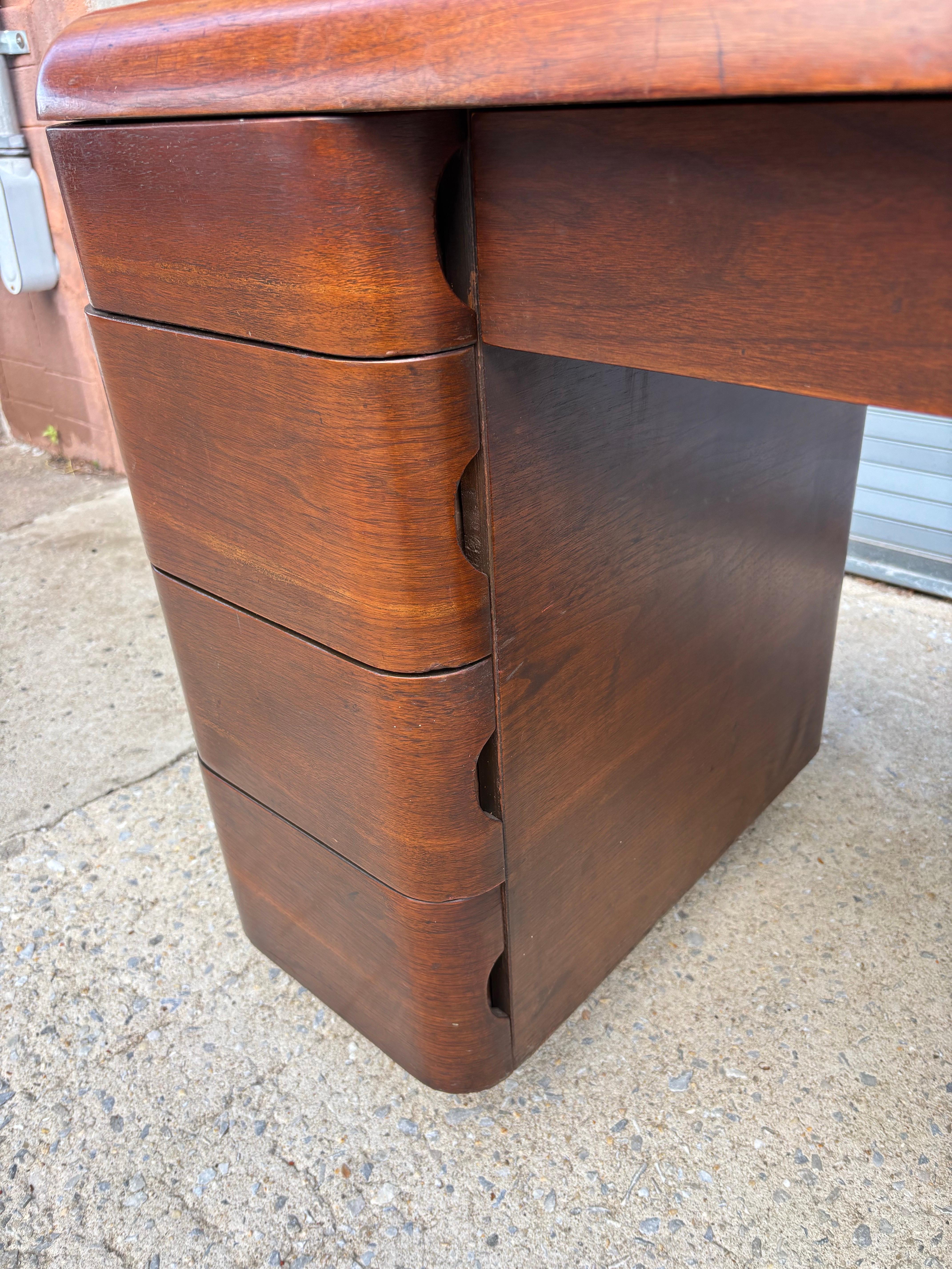 Paul Goldman for PlyModern Walnut Desk In Good Condition For Sale In Philadelphia, PA