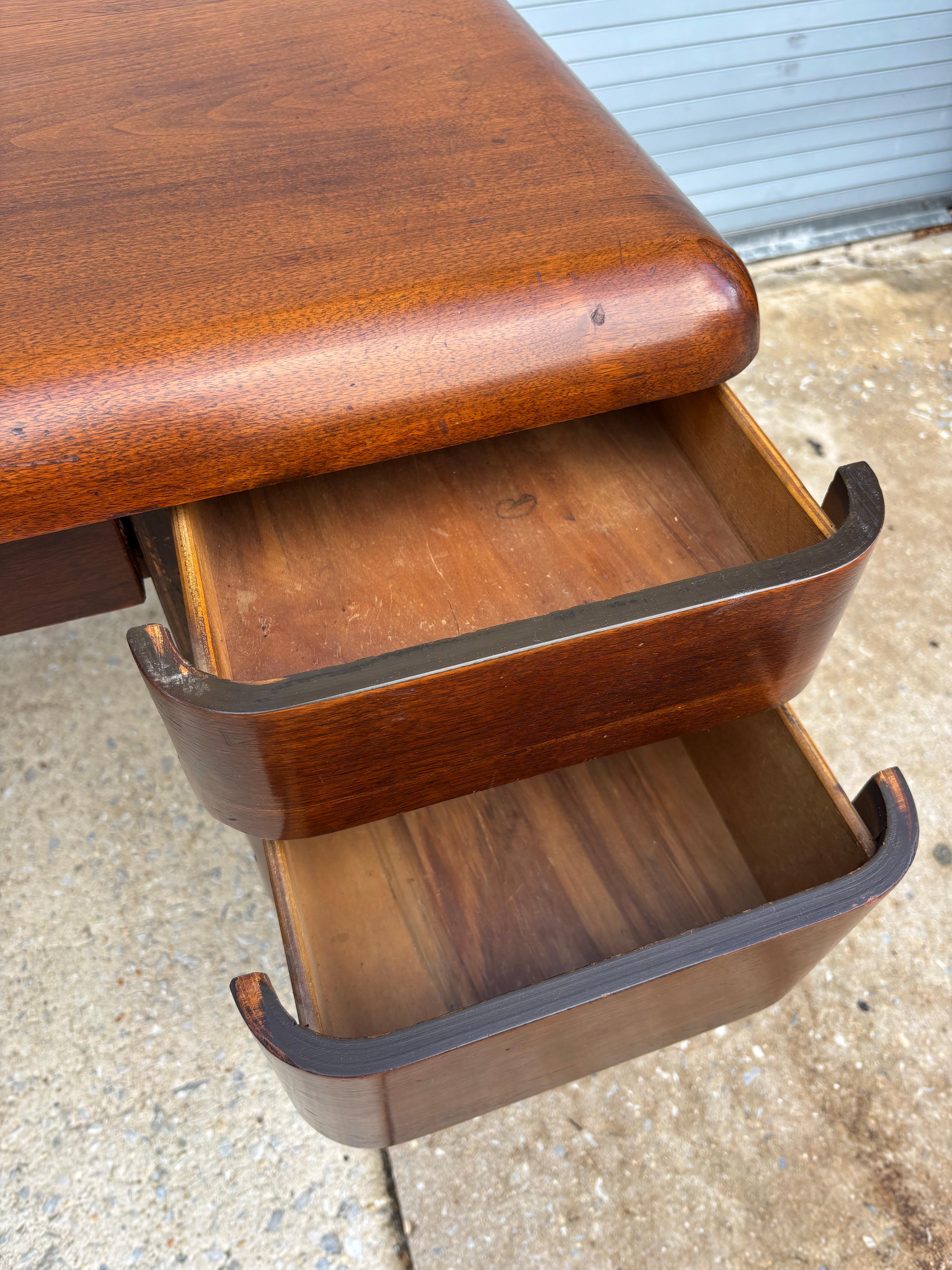 Paul Goldman for PlyModern Walnut Desk For Sale 2