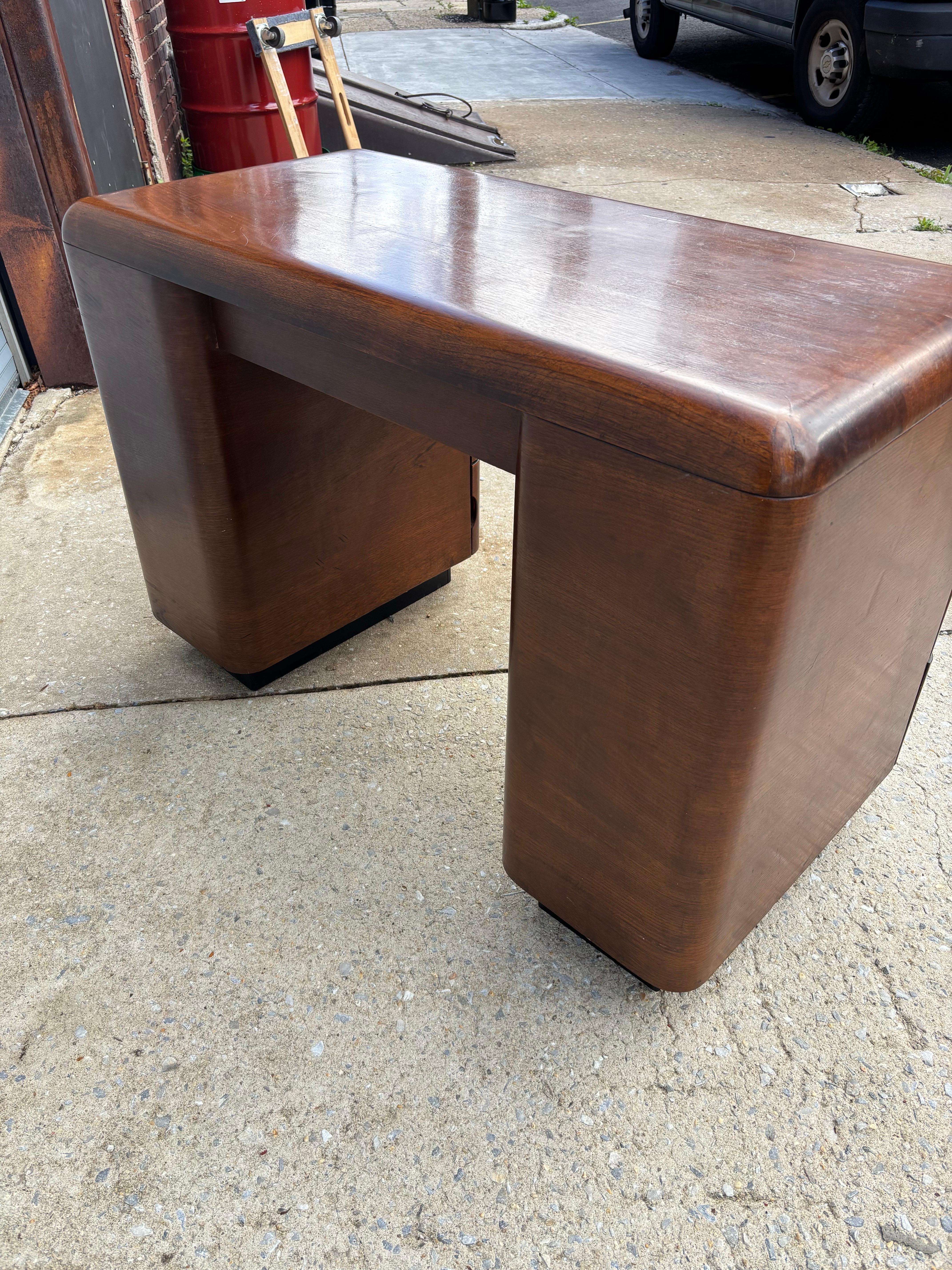 Paul Goldman for PlyModern Walnut Desk For Sale 3