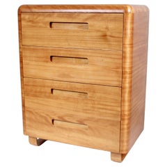 Kommode aus Birke und Bugholz mit vier Schubladen, Paul Goodman für Plymodern Furniture, 1940er Jahre