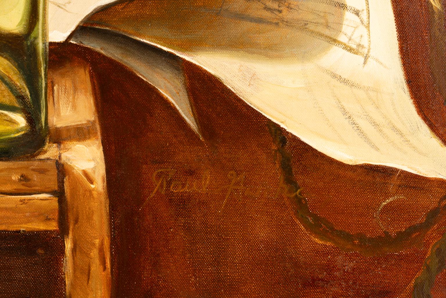 [Études sur la fragilité] - Nature morte à l'huile sur toile de Paul Gorka, vers 1965 en vente 7