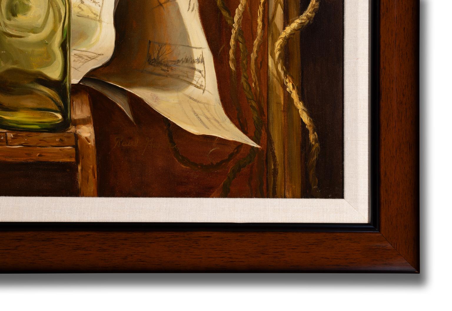 [Études sur la fragilité] - Nature morte à l'huile sur toile de Paul Gorka, vers 1965 en vente 8