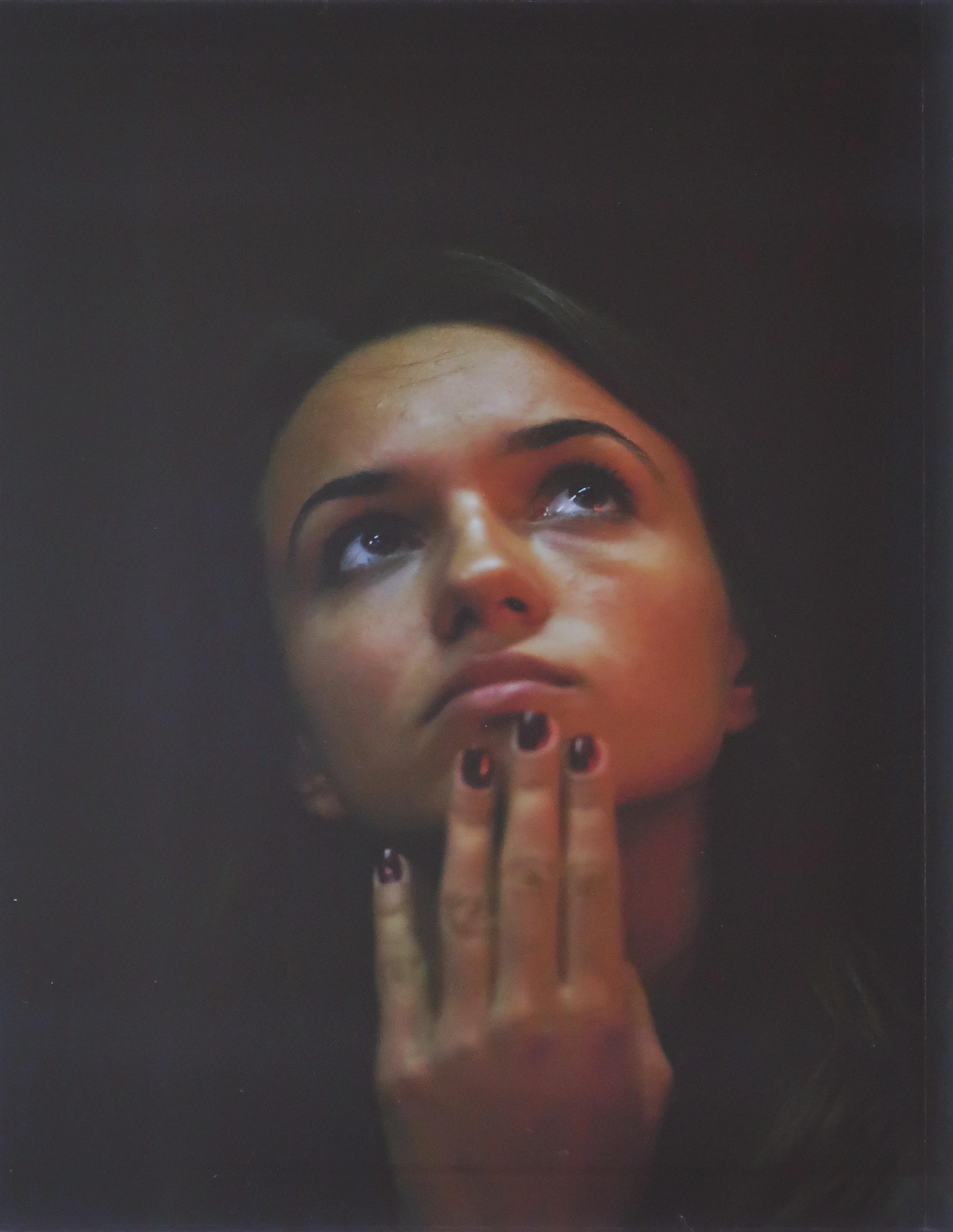 Paul Graham Portrait Photograph - Woman with Hand on Chin, 42nd Street
