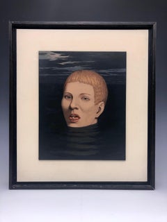 "Buceador" Pintura contemporánea Figurativa Surrealista Retrato