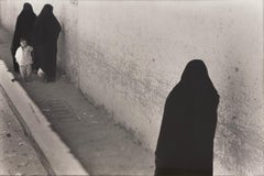 Vintage Three Figures in Black - Morocco by Paul Greenberg, 1994, Silver Gelatin Print