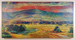 "Berkshire Hills, Massachusetts, " Paul Greene, Bright Large New England Scene