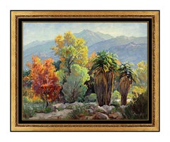 Paul Grimm Original Desert Landscape Painting Oil on Board Signed Western Art