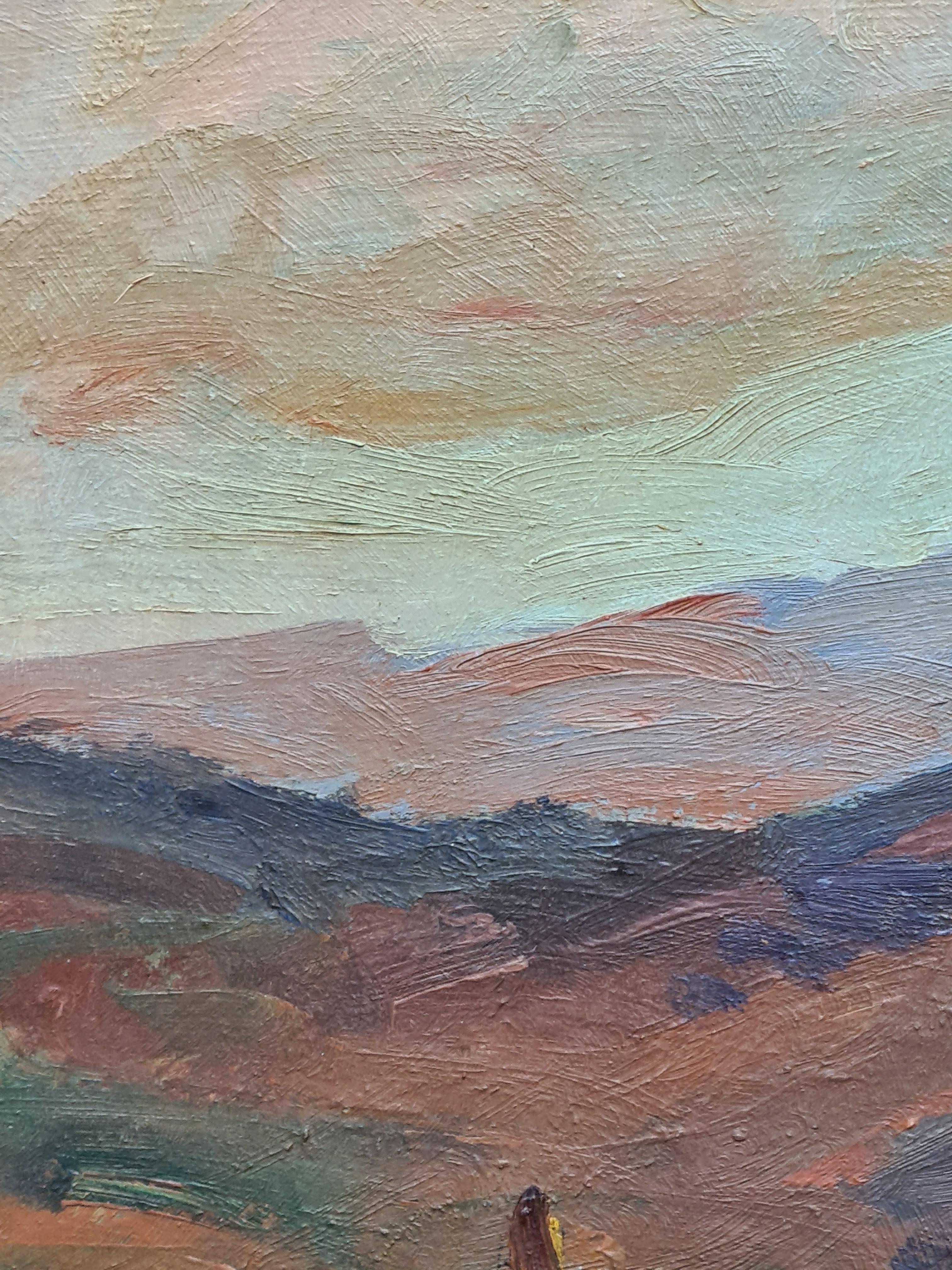 Fauvist Landscape signed Paul Guillaume For Sale 4