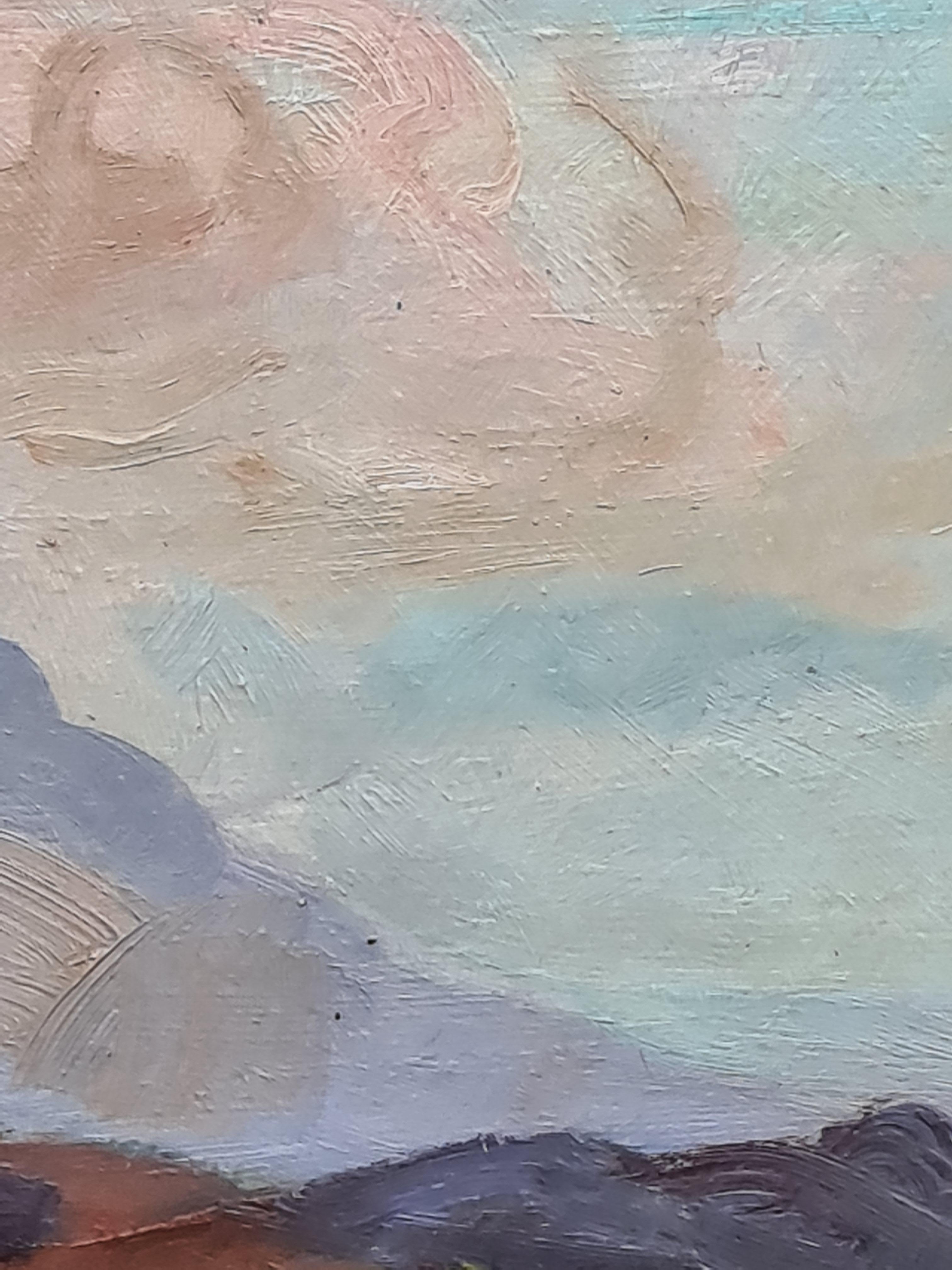 Fauvist Landscape signed Paul Guillaume For Sale 7