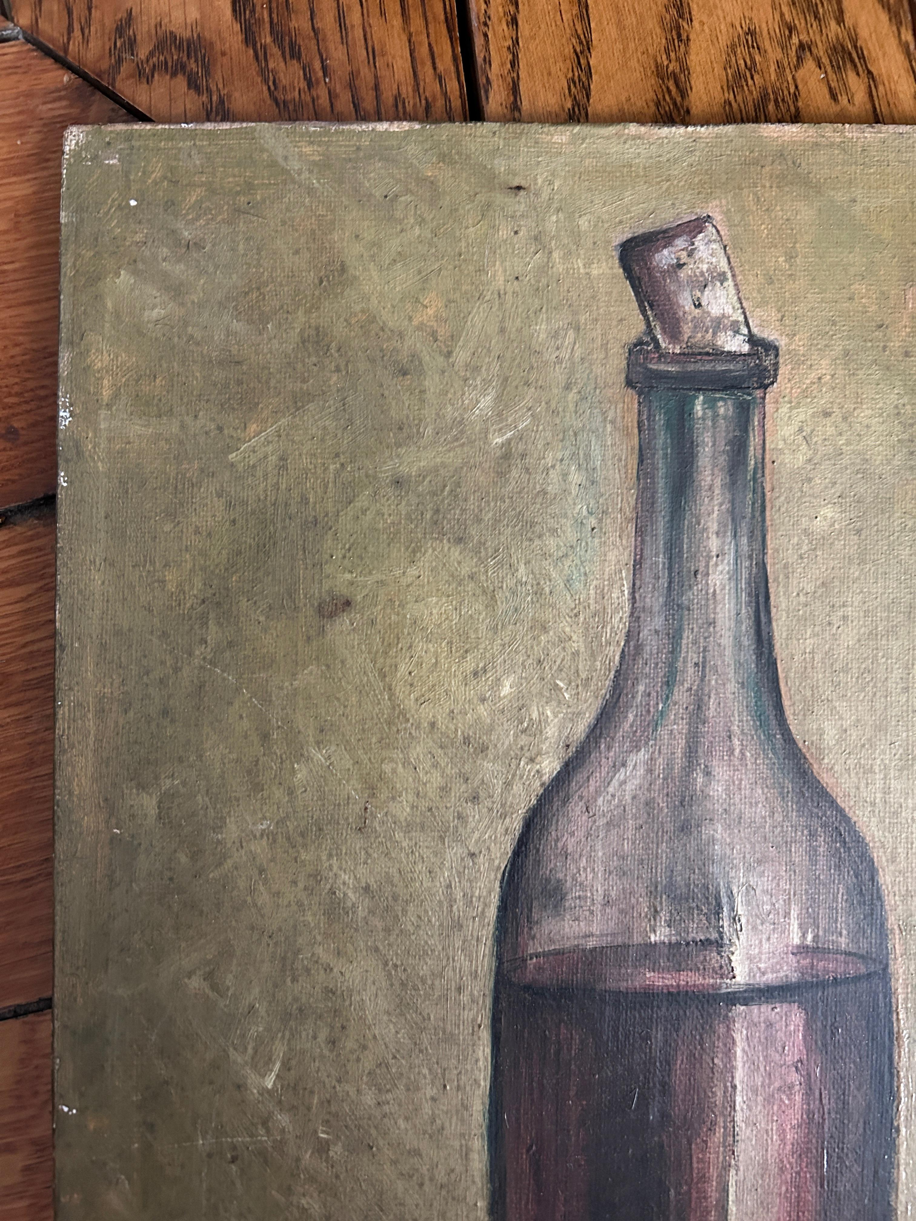 Paul Guillaume, Glas und Flasche, 1926, Öl auf leinwandbespanntem Karton im Angebot 2