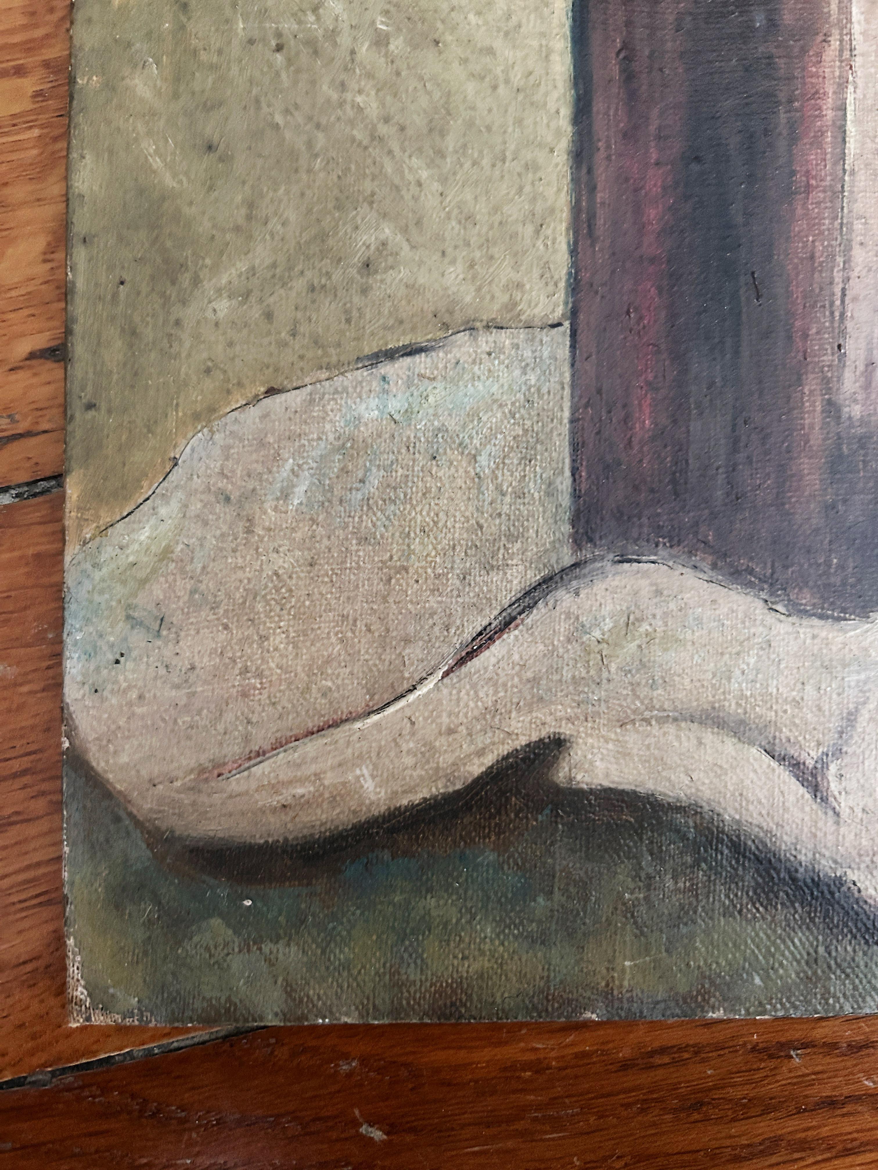 Paul Guillaume, Glas und Flasche, 1926, Öl auf leinwandbespanntem Karton im Angebot 3