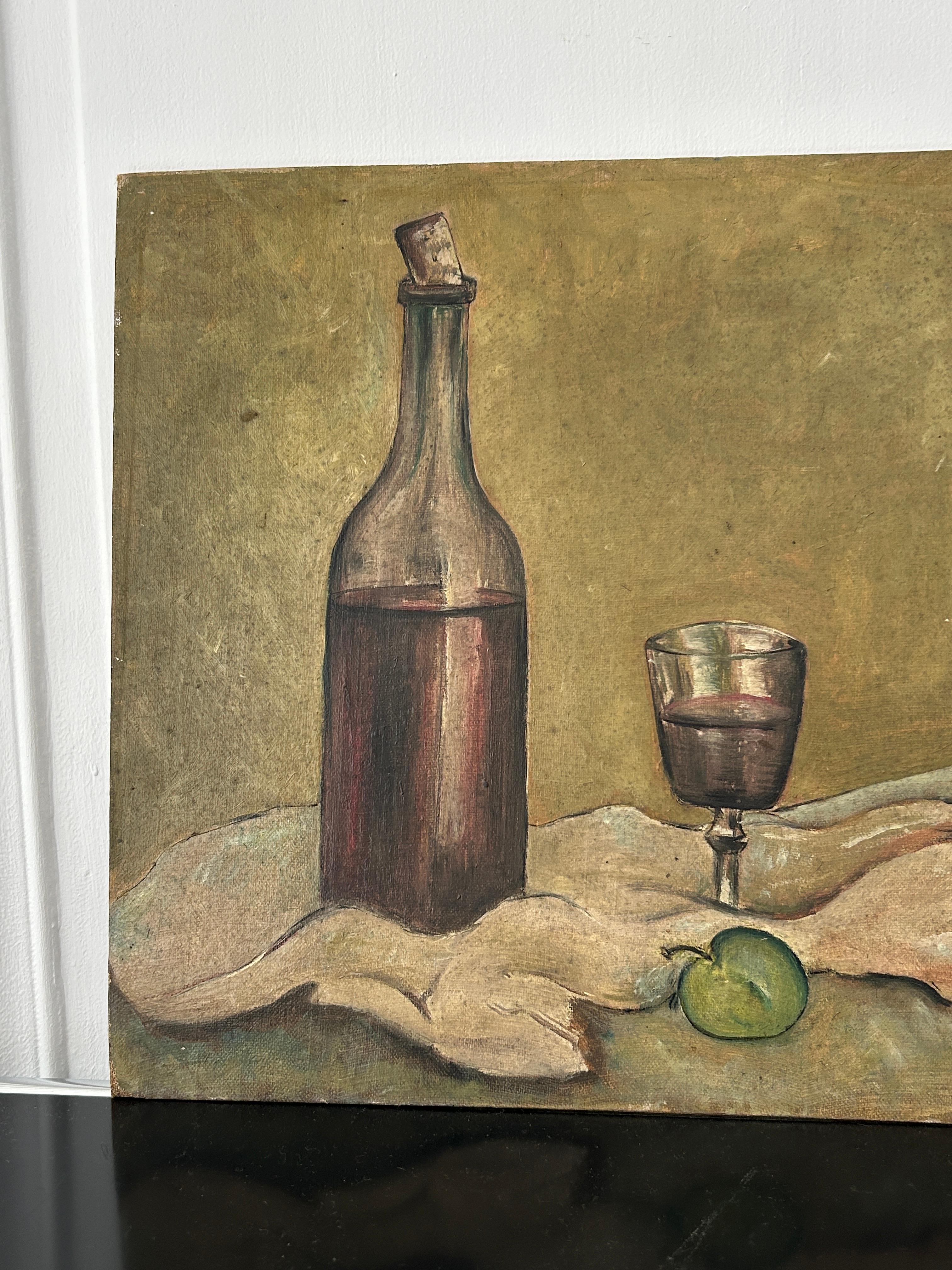 Paul Guillaume, Glas und Flasche, 1926, Öl auf leinwandbespanntem Karton im Angebot 8