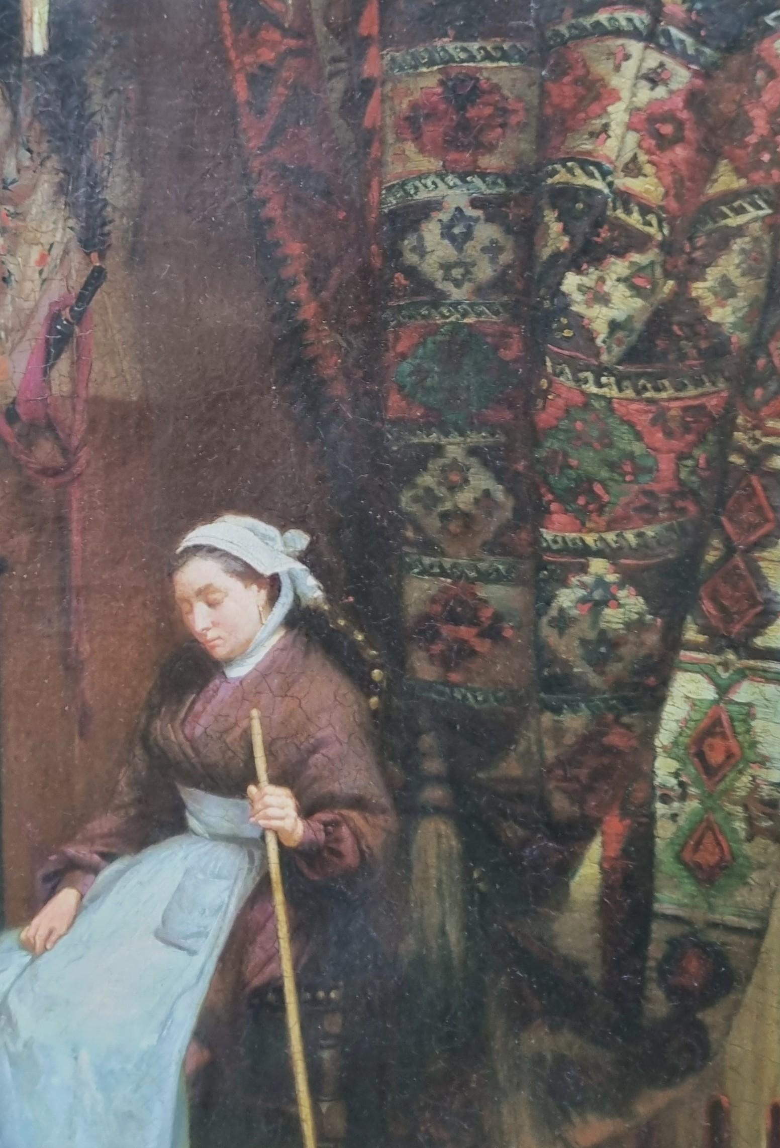 GUILLOT Peinture académique française Pianiste d'intérieur 19ème en vente 3