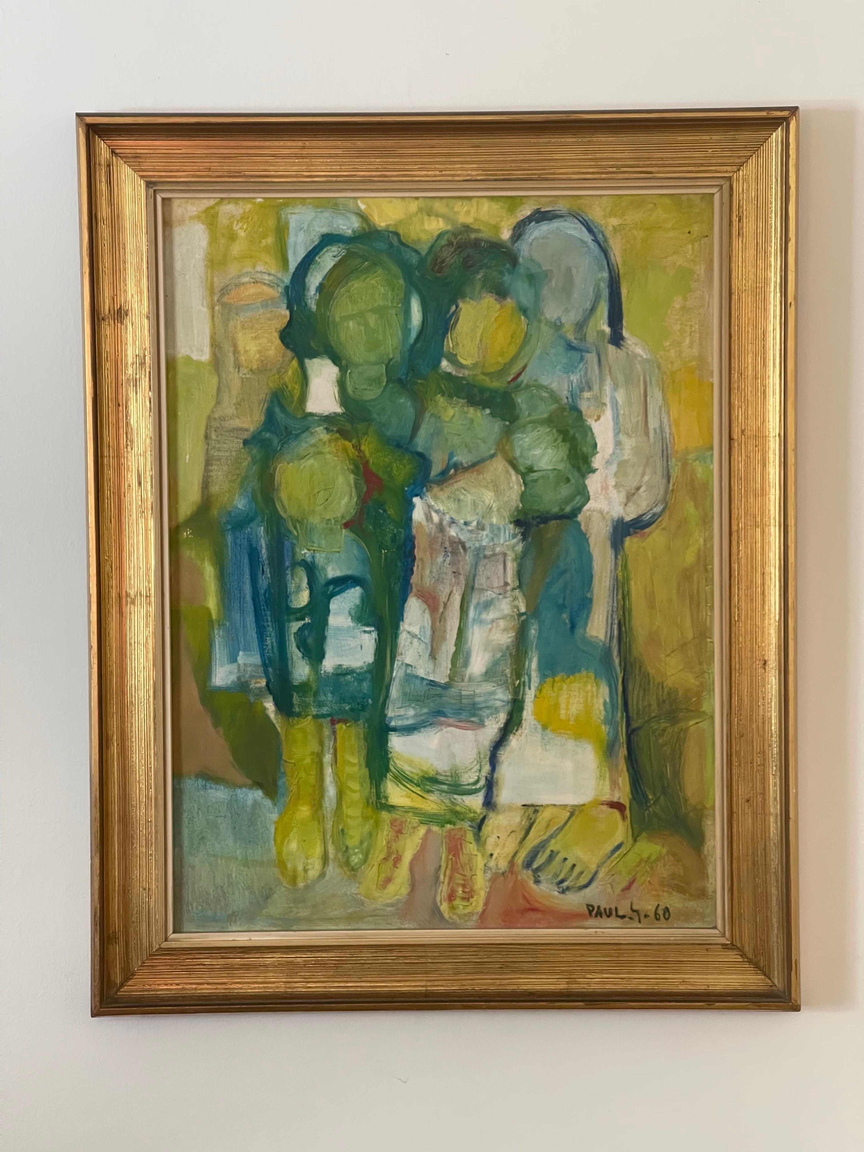 Arte contemporáneo, la familia, figuras, Paul Guiragossian. en venta 6