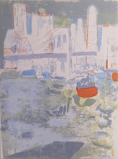 1964 Paul Guiramand 'Le Port de New York'