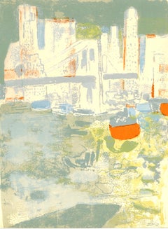 Used Guiramand, Le port de New York, Prints from the Mourlot Press (after)