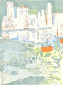 Vintage Le port de New York, Prints from the Mourlot Press