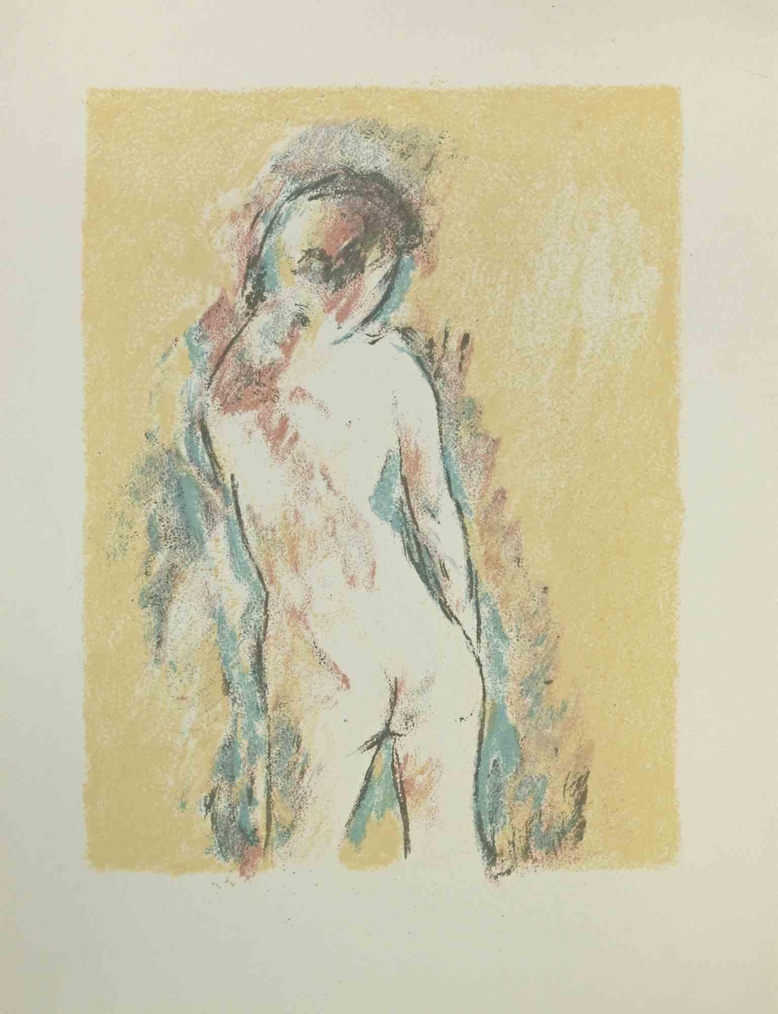 Nude is a colored lithograph on paper realized by the French artist  Paul Guiramand .