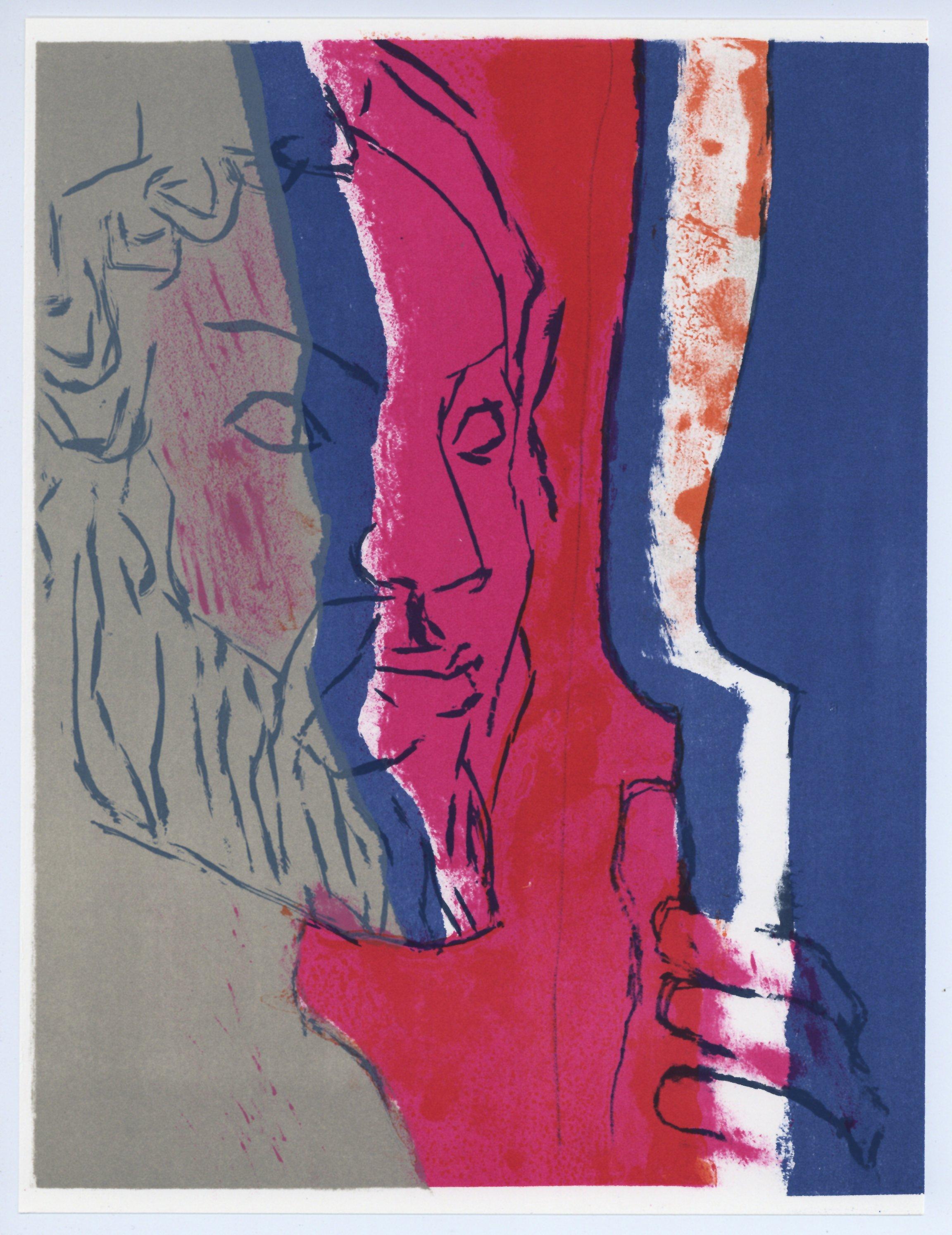 original lithograph – Print von Paul Guiramand