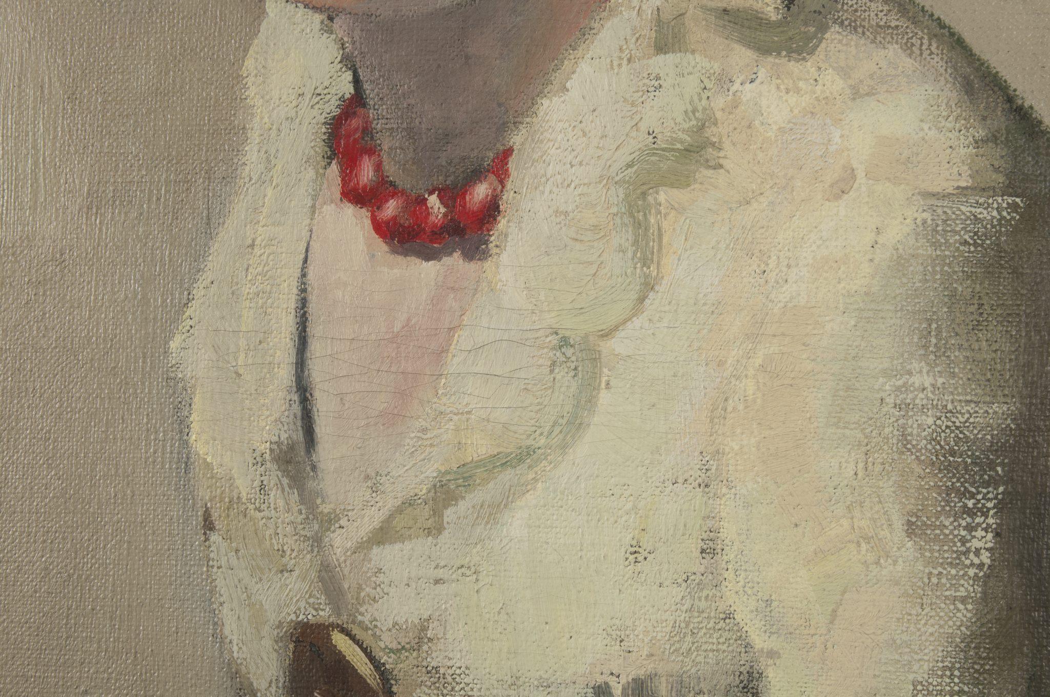 Porträt einer sitzenden Frau (Amerikanischer Impressionismus), Painting, von Paul H. Winchell