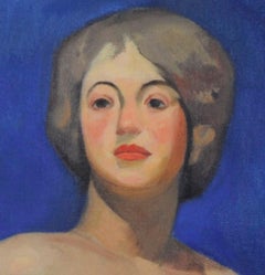 Woman in Orange Dress