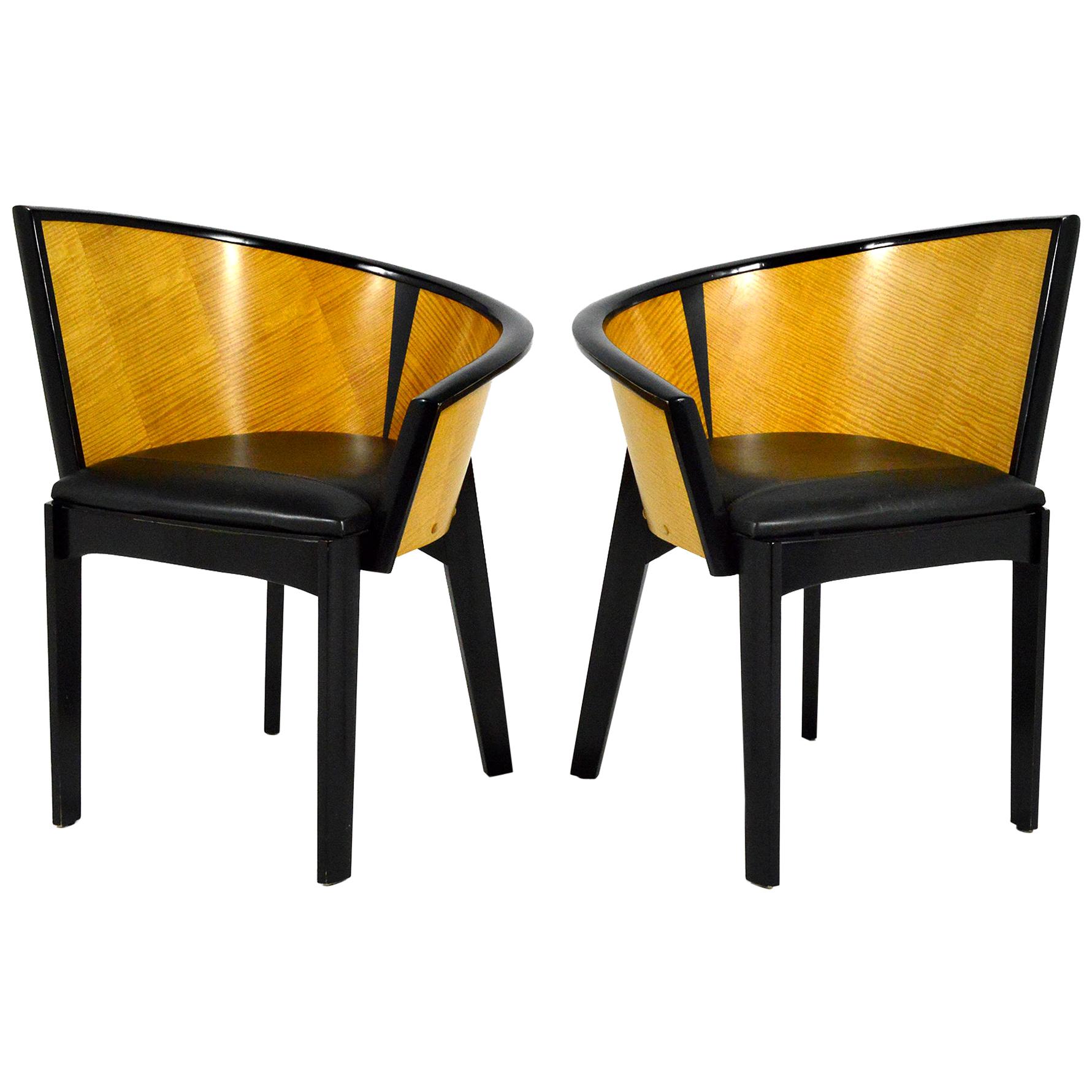 Paul Haigh Sinistra Chairs by Bernhardt For Sale
