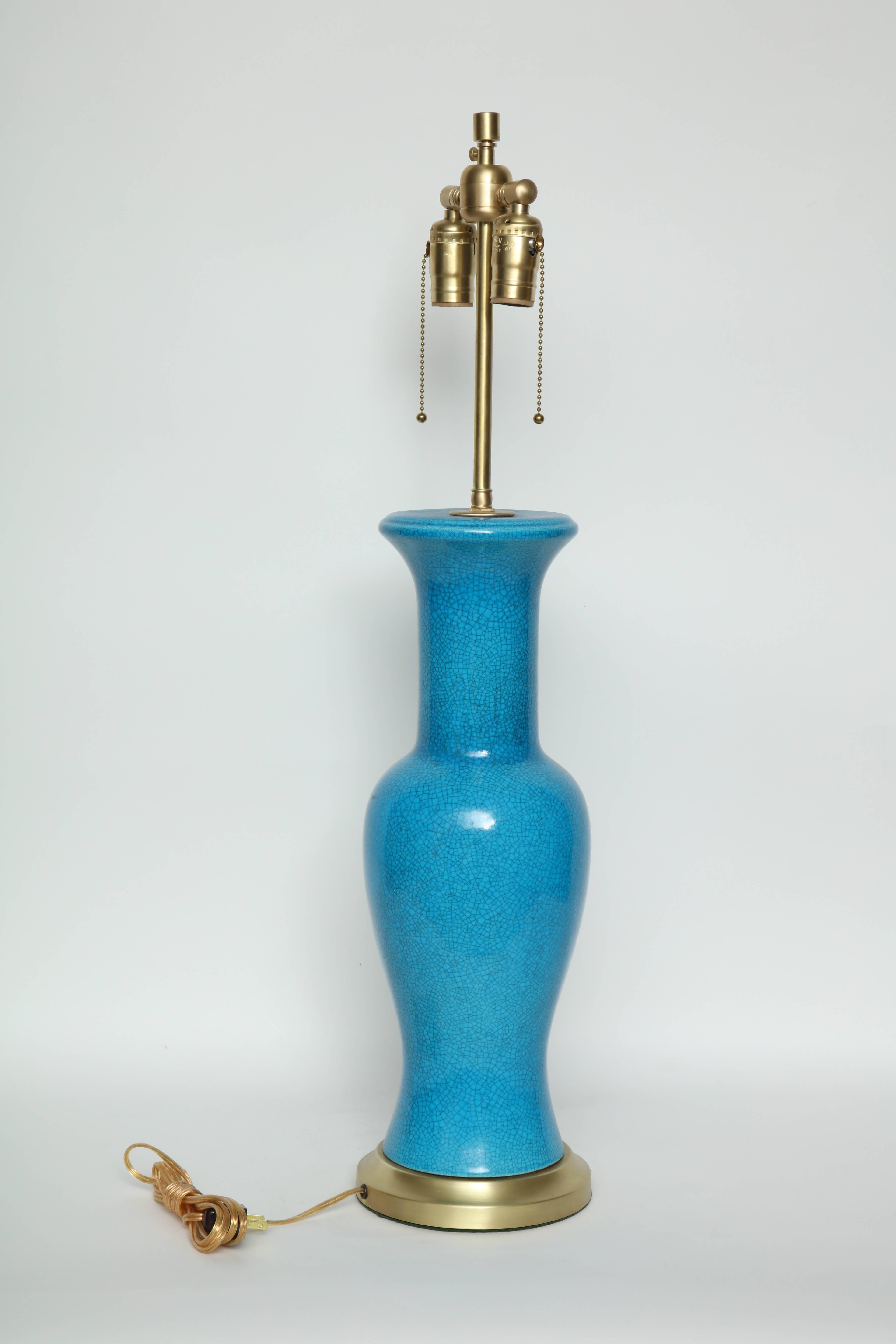 Blaue Paul Hanson-Lampen aus Keramik im Angebot 1