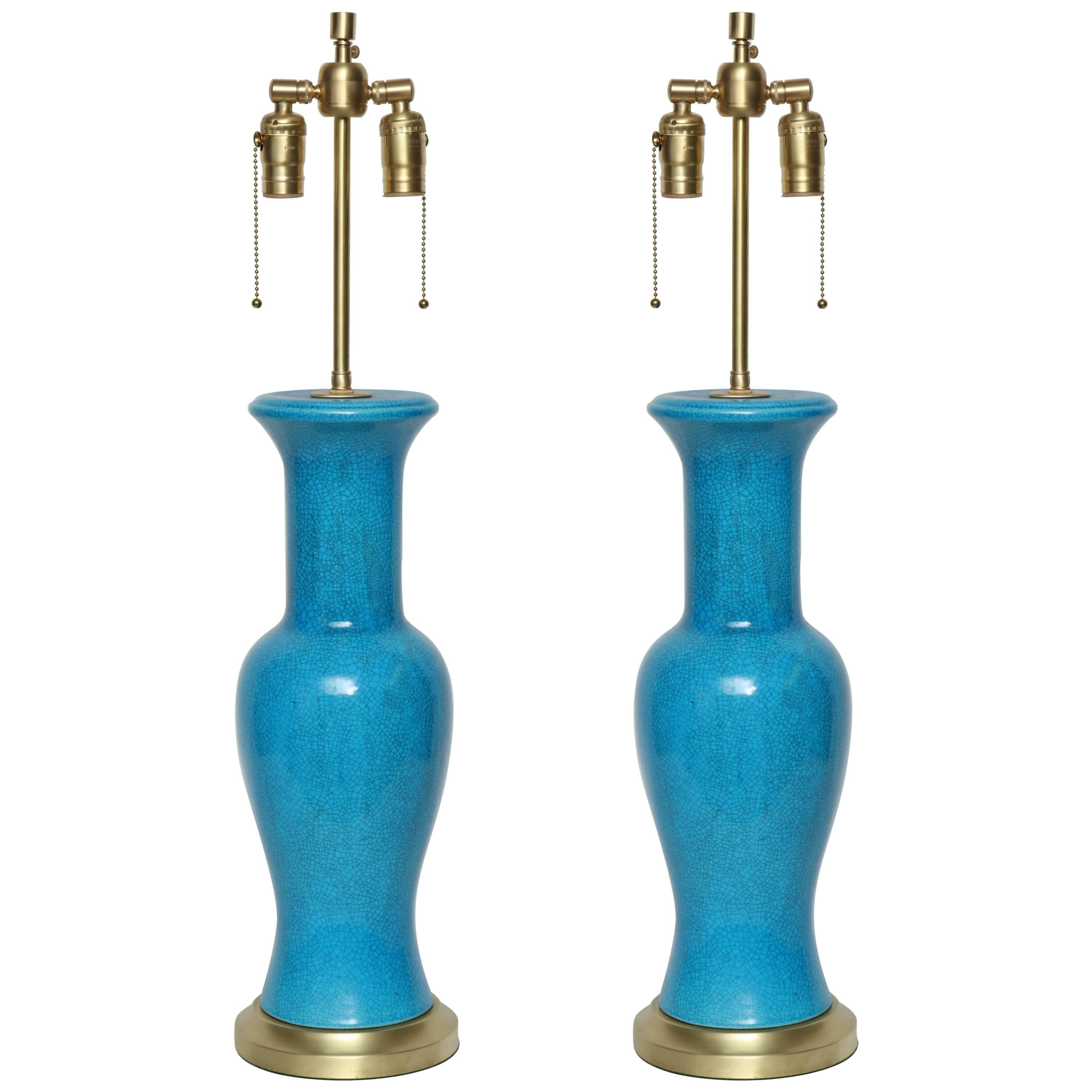 Lampes bleu céruléennes Paul Hanson