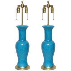 Blaue Paul Hanson-Lampen aus Keramik