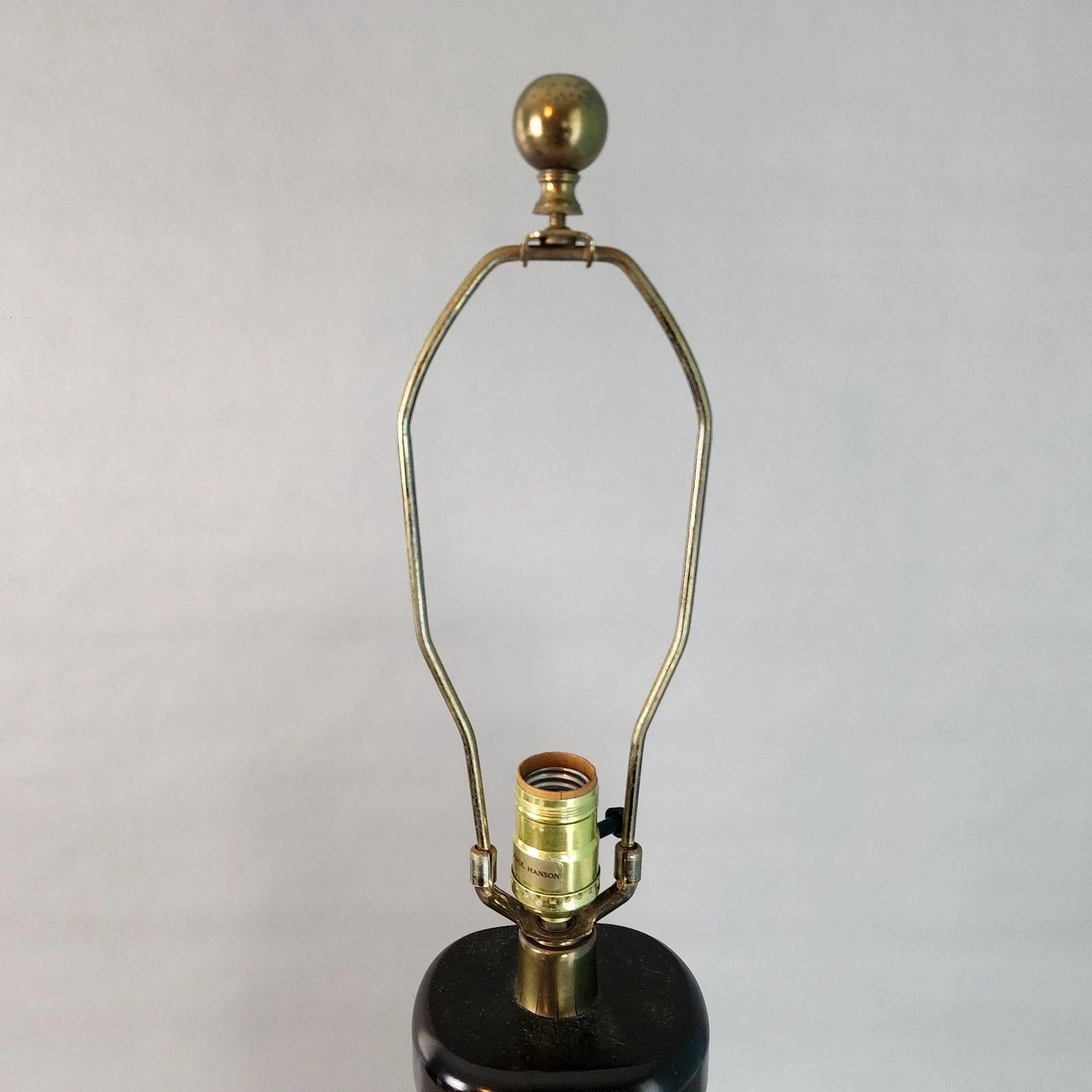 Paul Hanson Table Lamp Brass Elephants For Sale 4