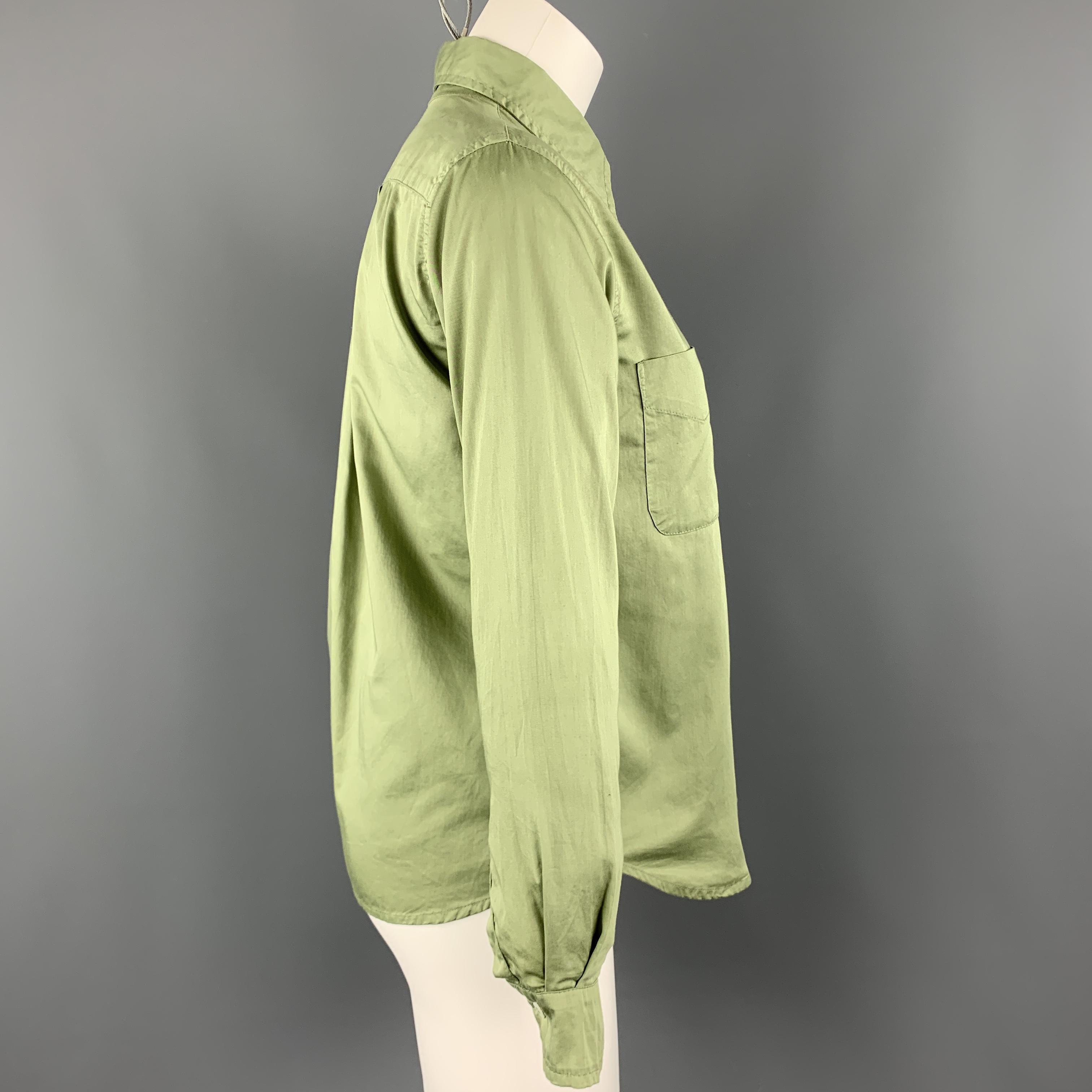 cotton green blouse