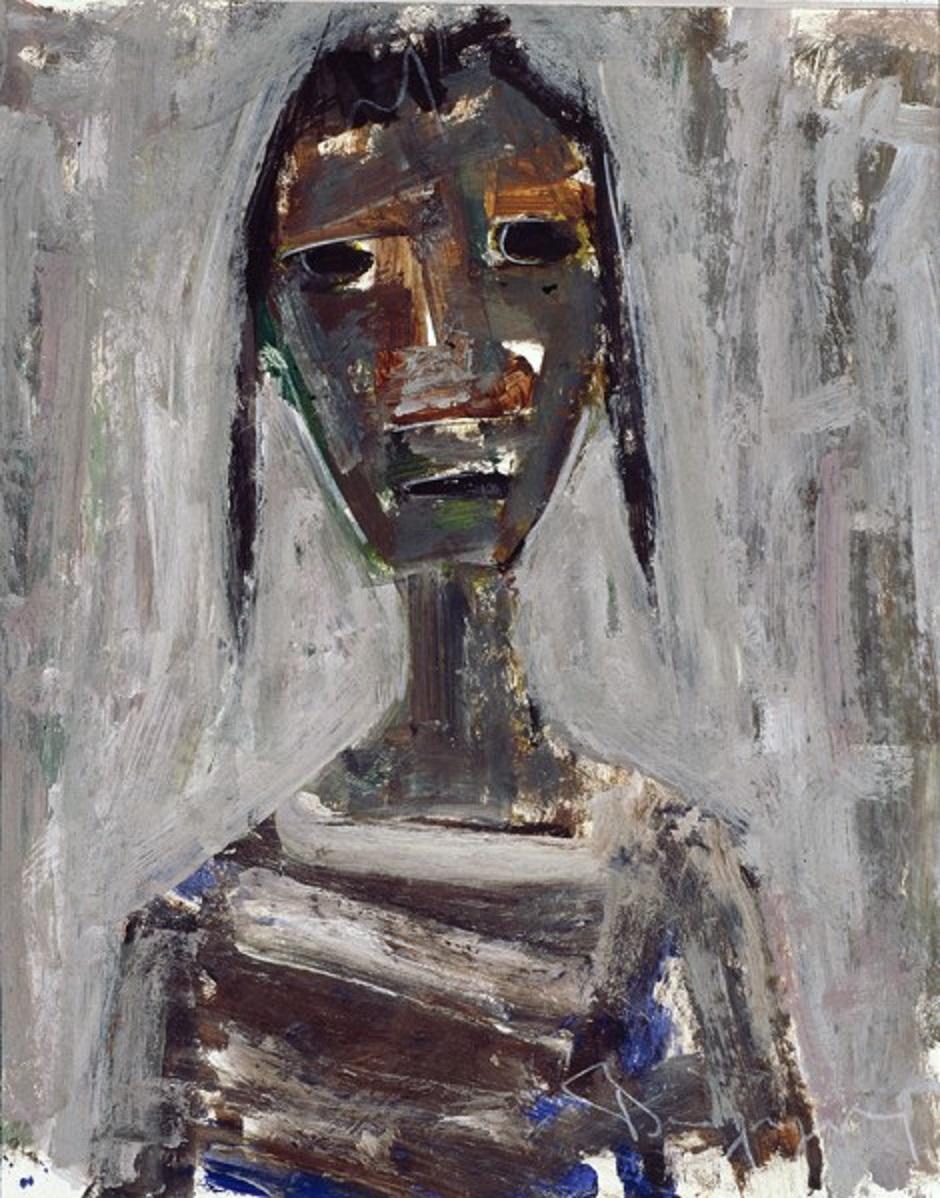 Paul-Henri Bourguignon Portrait Painting - Girl with Braids