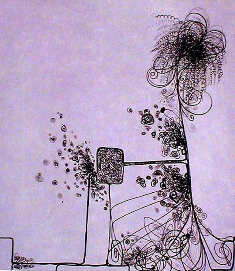 Paul Henry Ramirez Abstract Print - Juicy Little Passion (Lavender)