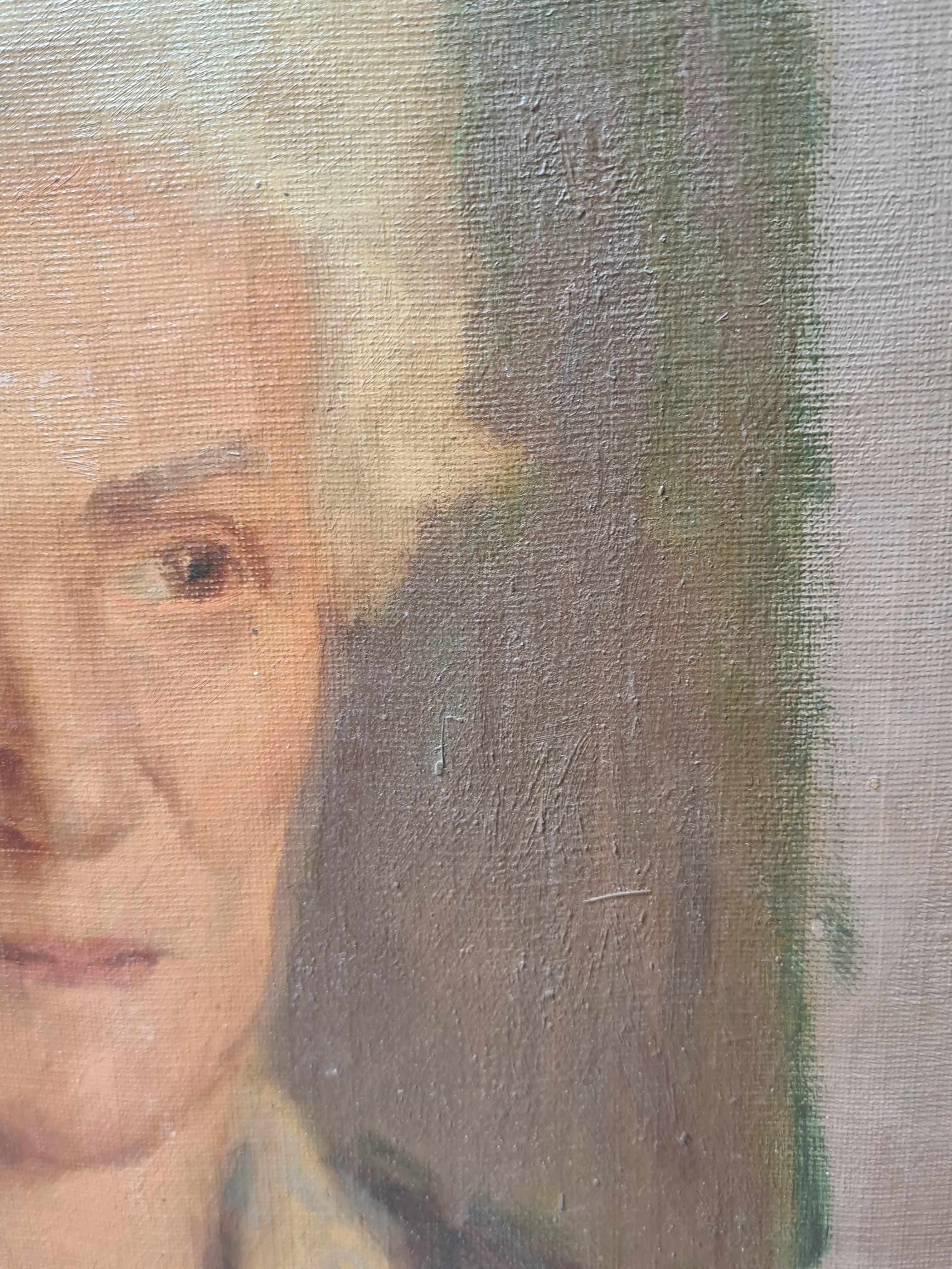 Ritratto di signora in stile Art Déco francese in vendita 2