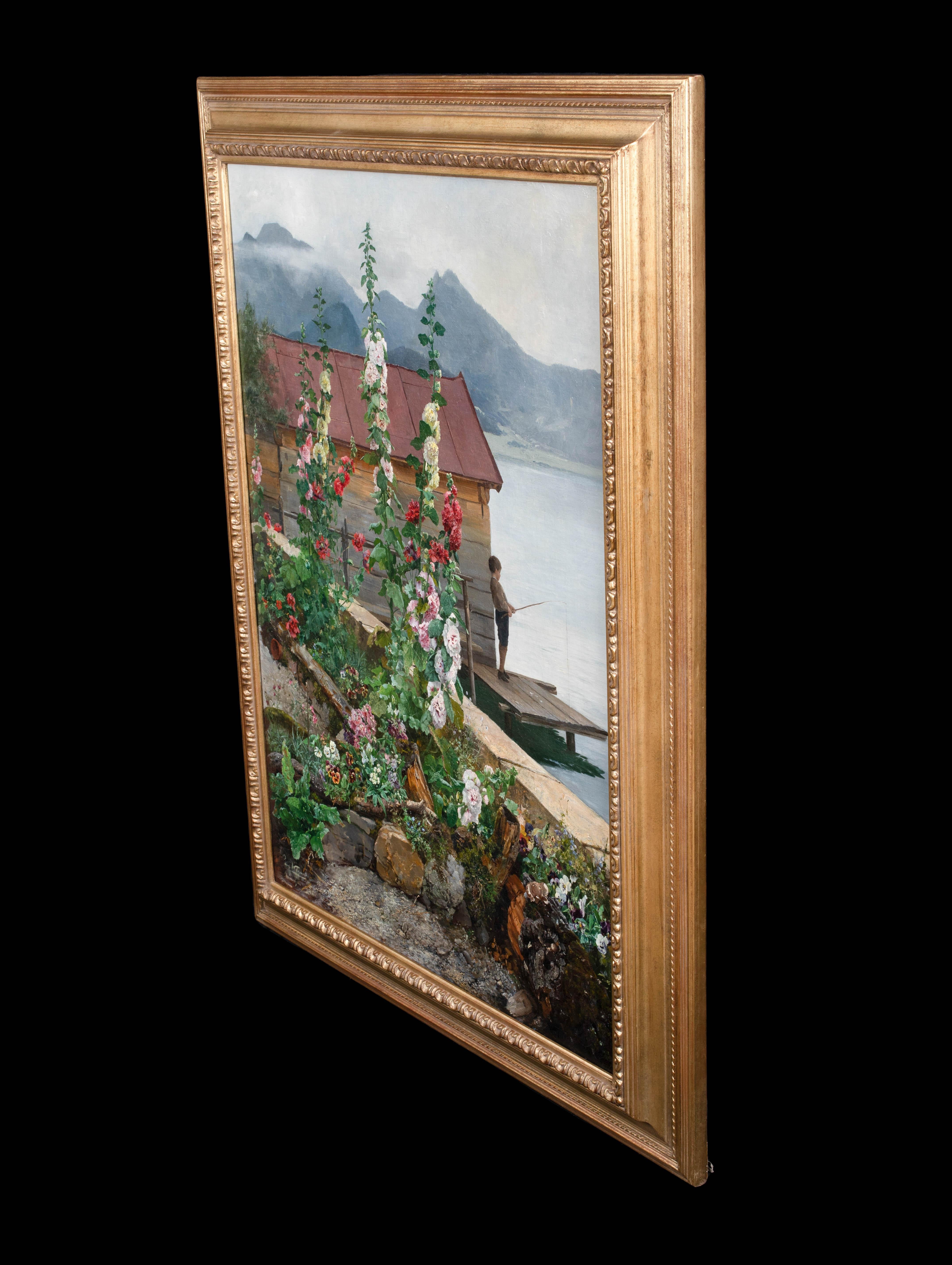 Fishing By The Flowers Of Summer, 19th Century For Sale 2