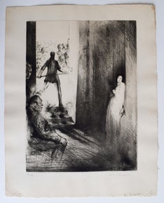 In Court, tiré de : Illustration pour les chants de Goethe - Symbolism Goethe