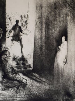 In Court, tiré de : Illustration pour les chants de Goethe - Symbolism Goethe