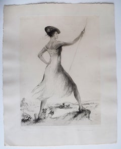 La bergère, tiré de : Illustration pour les chants de Goethe - Symbolisme Goethe