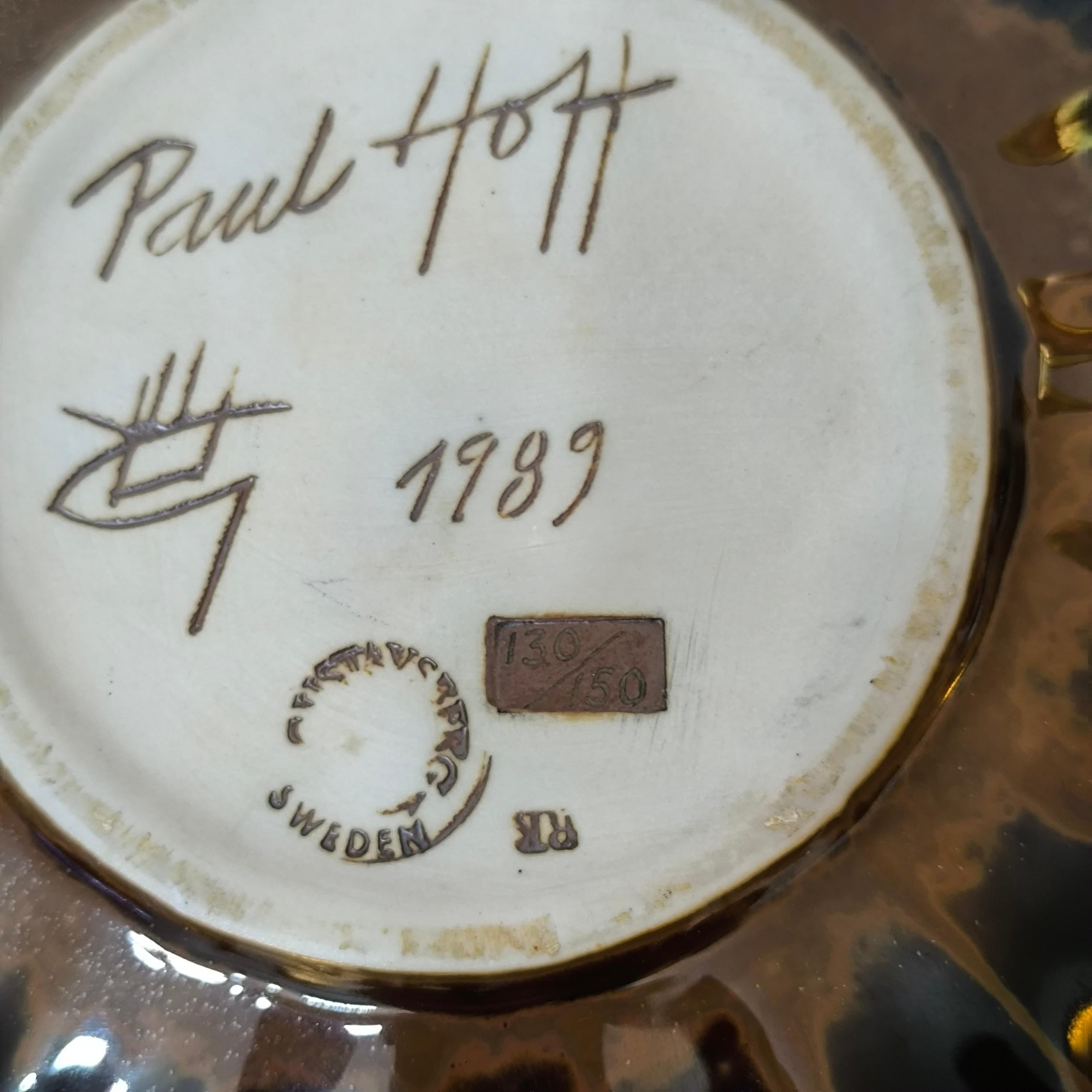 Paul Hoff für Gustavsberg - Steingutkürbis in limitierter Auflage, 1989 im Angebot 3