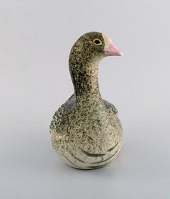 Paul Hoff for Gustavsberg Studio Hand, Duck in Glazed Ceramics Late 20th Century